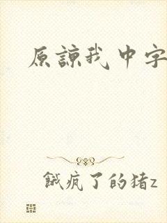 原谅我中字