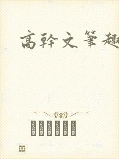 高干文笔趣阁封面