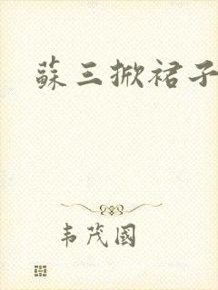 苏三掀裙子
