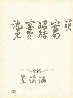沈宴昭安萌全文免费结局封面