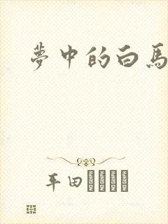 梦中的白马封面