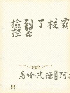 捡到了校霸的遥控器封面