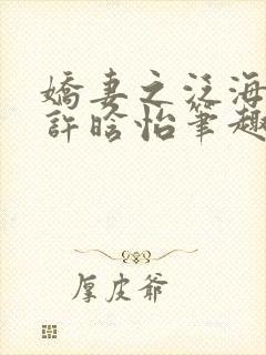 娇妻之泛海之舟许晗怡笔趣阁