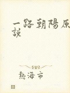 一路朝阳原著小说封面