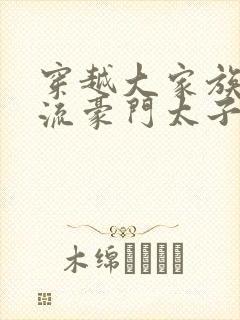 穿越大家族之风流豪门太子爷