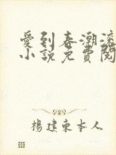 爱到春潮滚滚来小说免费阅读