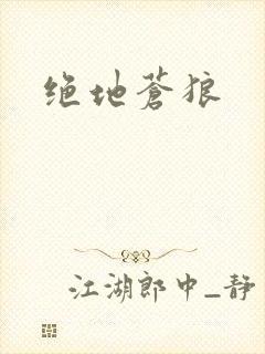 绝地苍狼封面