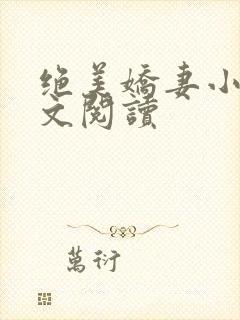 绝美娇妻小说全文阅读