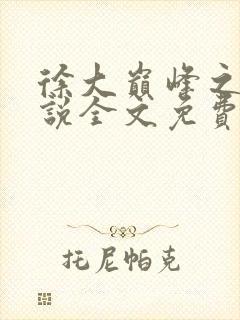 徐大巅峰之路小说全文免费阅读