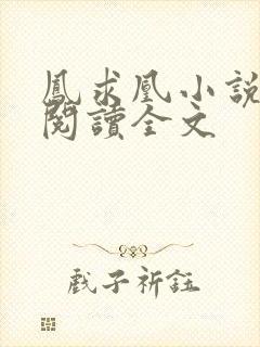 凤求凰小说免费阅读全文