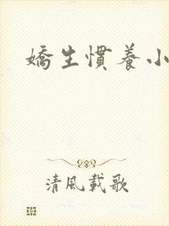 娇生惯养小说