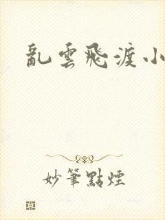 乱云飞渡小说封面