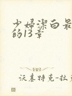 少妇洁白最刺激的13章