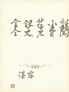 金银花小说在线全文免费阅读