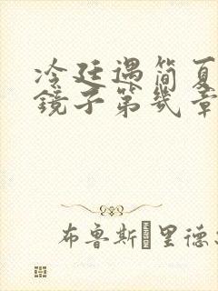 冷廷遇简夏对着镜子第几章封面