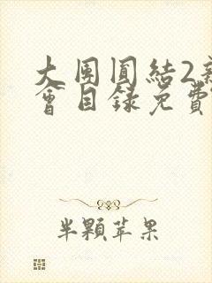大团圆结2亲情会目录免费听阅读