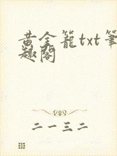 黄金笼txt笔趣阁封面
