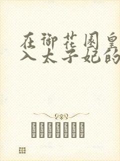 在御花园皇上进入太子妃的小说