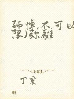 师傅,不可以(限)弥骓封面