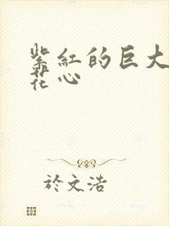 紫红的巨大顶开花心