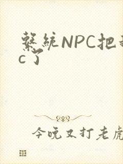 系统NPC把我c了封面