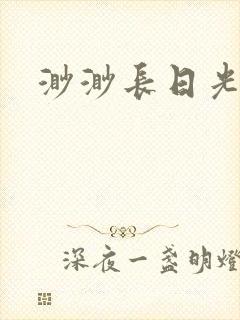 渺渺长日光阴封面