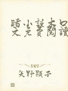 赌小说木口银全文免费阅读笔趣阁