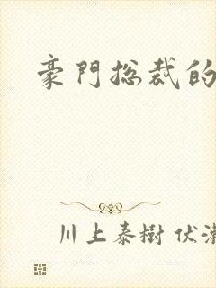 豪门总裁的弃妇封面