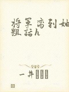 将军脔到她哭h粗话h