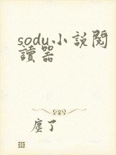 sodu小说阅读器封面