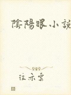 阴阳眼小说