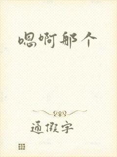 嗯啊那个