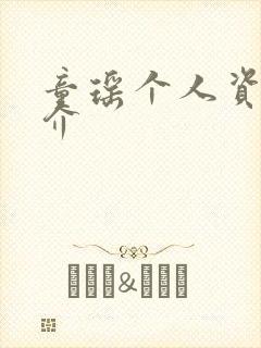 童瑶个人资料简介