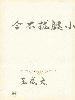 合不拢腿小说