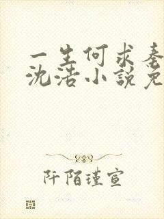 一生何求秦菲雪沈浩小说免费阅读全文笔趣阁
