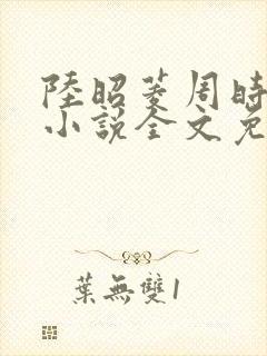 陆昭菱周时阅的小说全文免费阅读