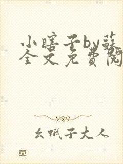 小瞎子by苏软全文免费阅读