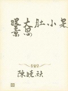 眼大肚小是什么意思