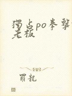 独占po拳击馆老板
