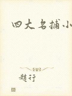四大名捕小说