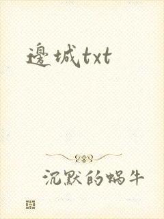 边城txt