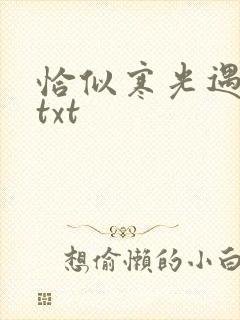 恰似寒光遇骄阳txt