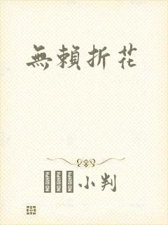 无赖折花封面