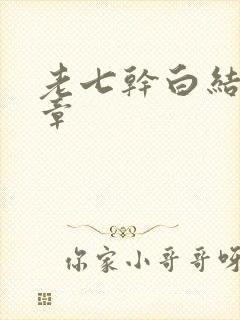 老七干白结33章封面