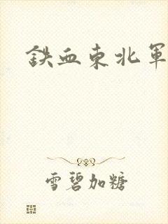 铁血东北军封面