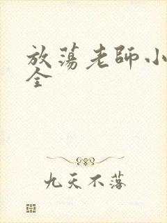 放荡老师小说大全