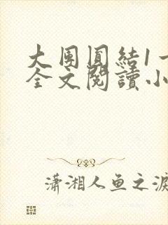 大团圆结1一6全文阅读小说