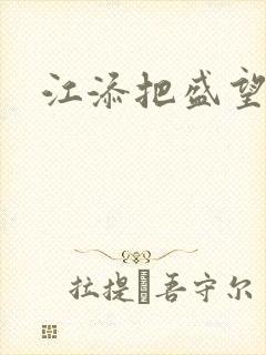 江添把盛望顶哭封面