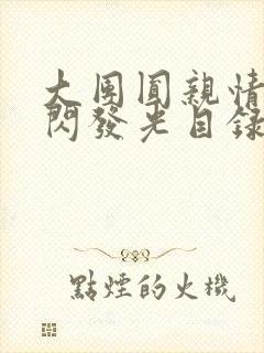 大团圆亲情会闪闪发光目录