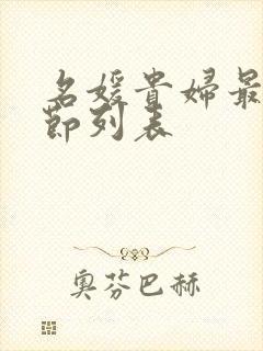 名媛贵妇最新章节列表